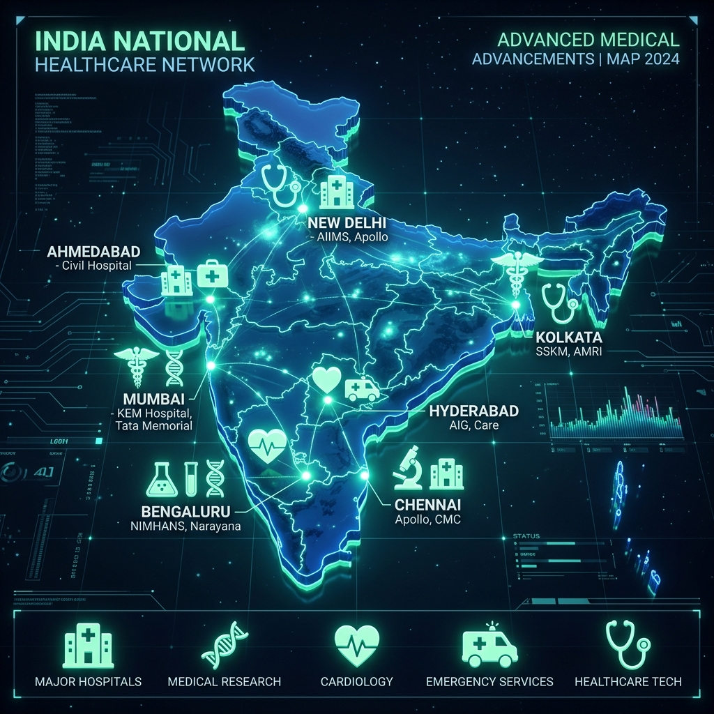 Medical tech map of India