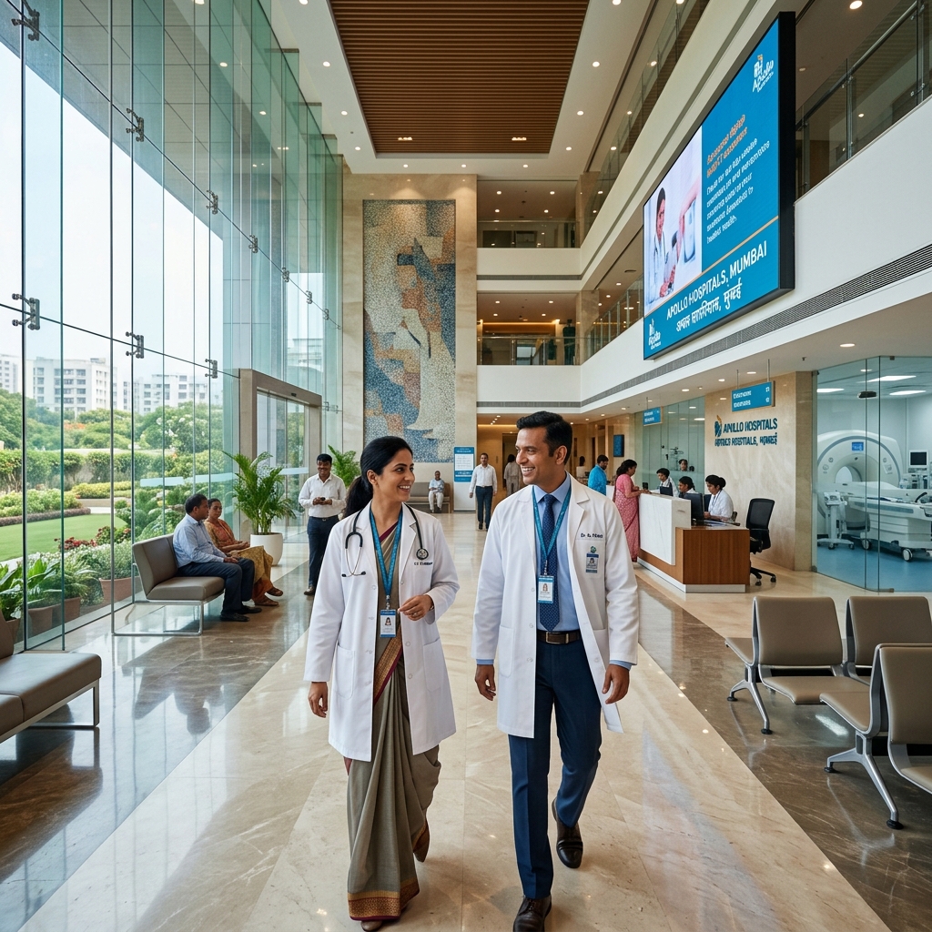 Professional doctors in a modern hospital